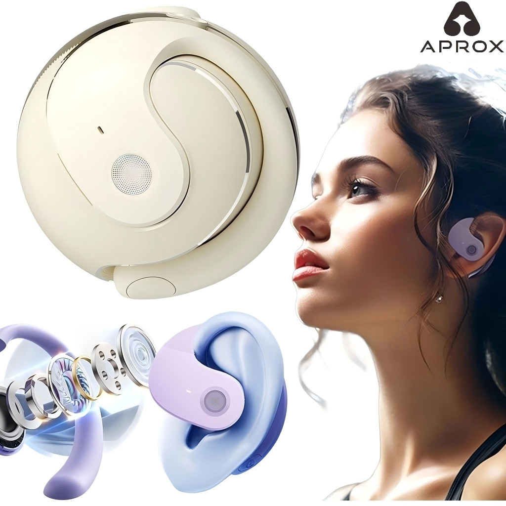 Fone de ouvido Ergonômico TWS Bluetooth Sem fio Suporte Orelha Pendurada Anti-queda