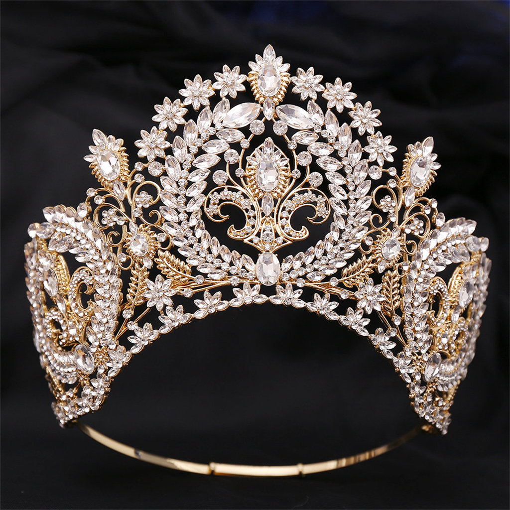 Tiara Retrô Com Coroa De Noiva – De Casamento Brilhante Para Dama De Honra