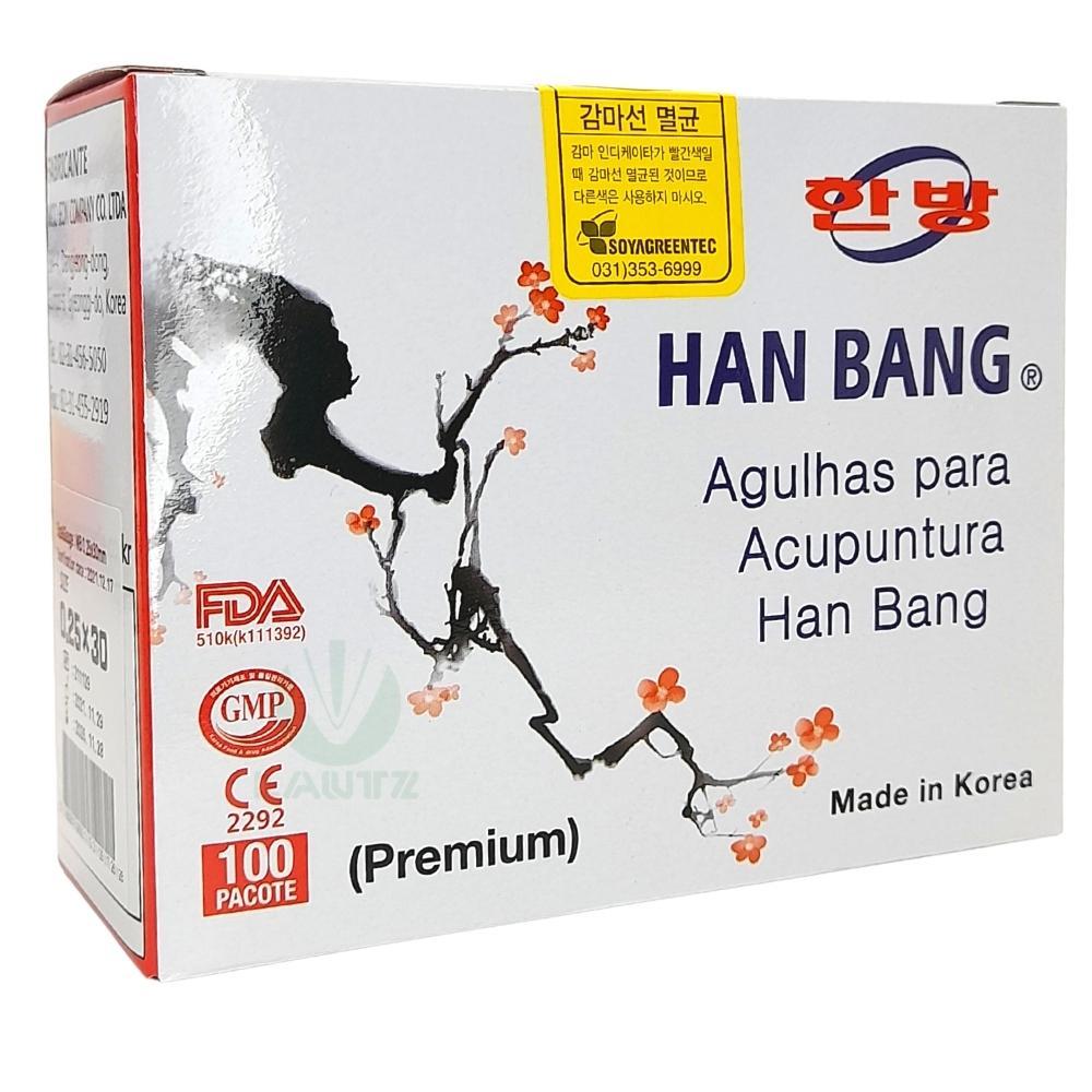 Agulha de Acupuntura blister c/ 1000 unid Han Bang - 20x15