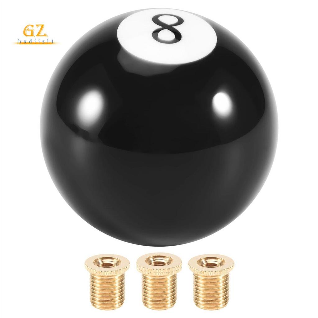 [gzhxdiizi1] Botão De Mudança De Marcha Universal Para Carro Preto 8 Bolas Com Adaptador De 8 Mm 10 12