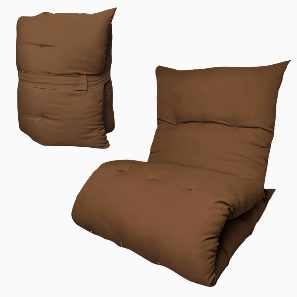 Imagem Almofada Futon Dobrável 170x60 Colchonete Multiuso Chão Sofá Visita-Macia Multiuso Visita Meditação Espriguiçadeira