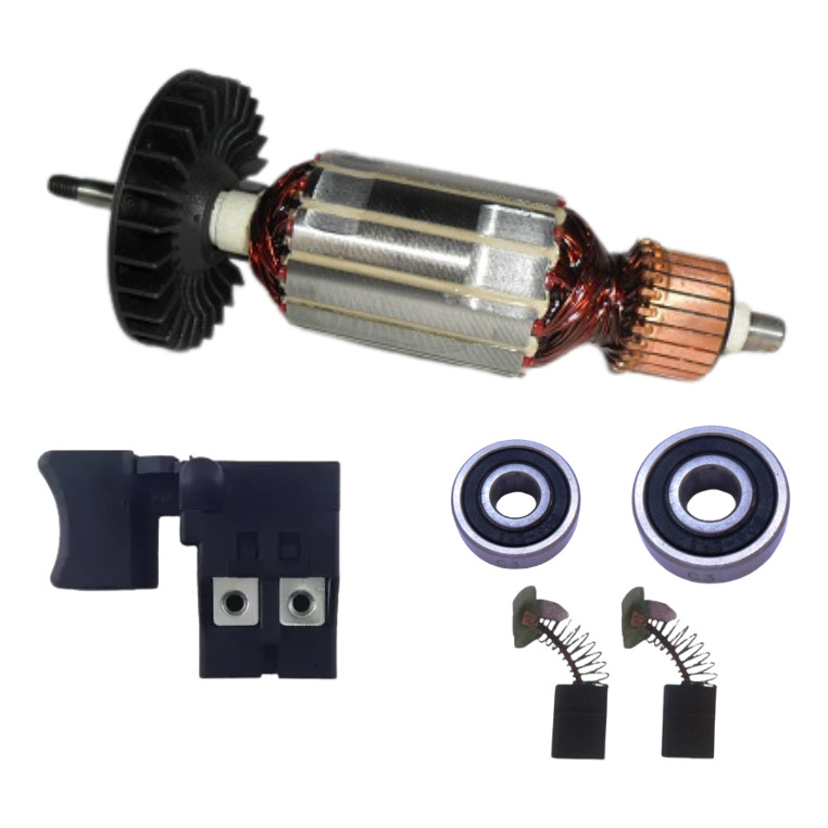MT410 4100NH3 MCC400 MCC401 Maktec Makita Induzido 110V Interruptor Rolamentos Escovas Carvão