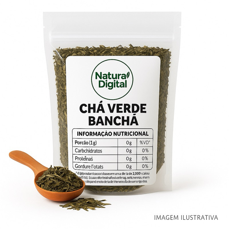 Chá verde Banchá  100% Natural - 1 kg / 500 gramas / 250 gramas / 100 gramas em Oferta na Shopee