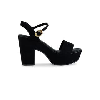 Sandália Meia Pata Bebecê Casual Salto Bloco Alto Detalhe Na Fivela em Oferta na Shopee