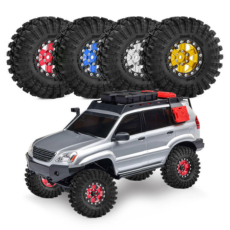 Cubo de roda de 1,3 polegadas para carro RC 1/18 TRX4M SCX24 FMS Ascent-18, acessórios de atualização em metal OP.
