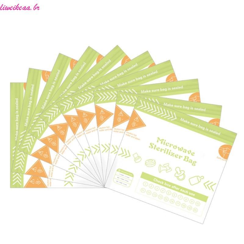 Liweikea Conjunto 10 Folhas Reutilizáveis Para Esterilizador A Micro-Ondas , Esterilização