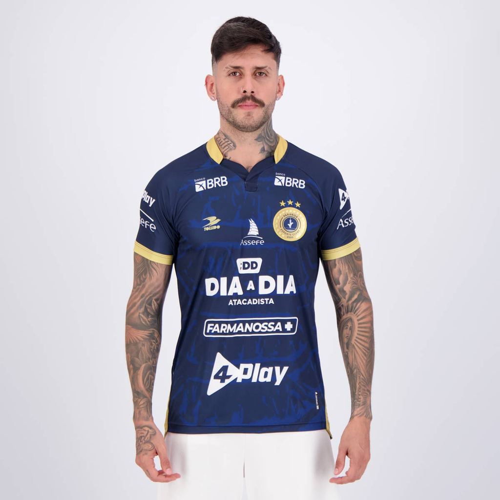 Camisa Tolledo Sports Paranoa I 2025 Azul em Oferta na Shopee