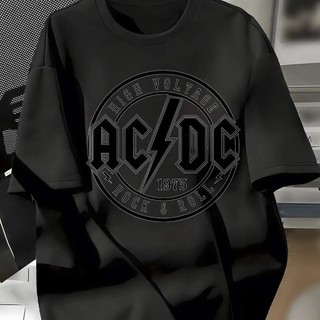 Camiseta Estampada Banda Rock AC/DC OG 100% Algodão
