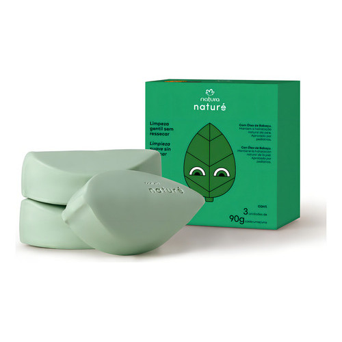 Sabonete Em Barra Folhinhas Natura Naturé 3uni 90g Cada