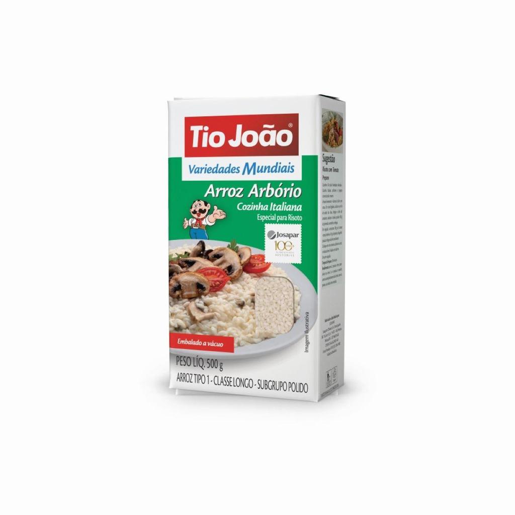 Arroz Arbório Tio João Variedades Mundiais 500g