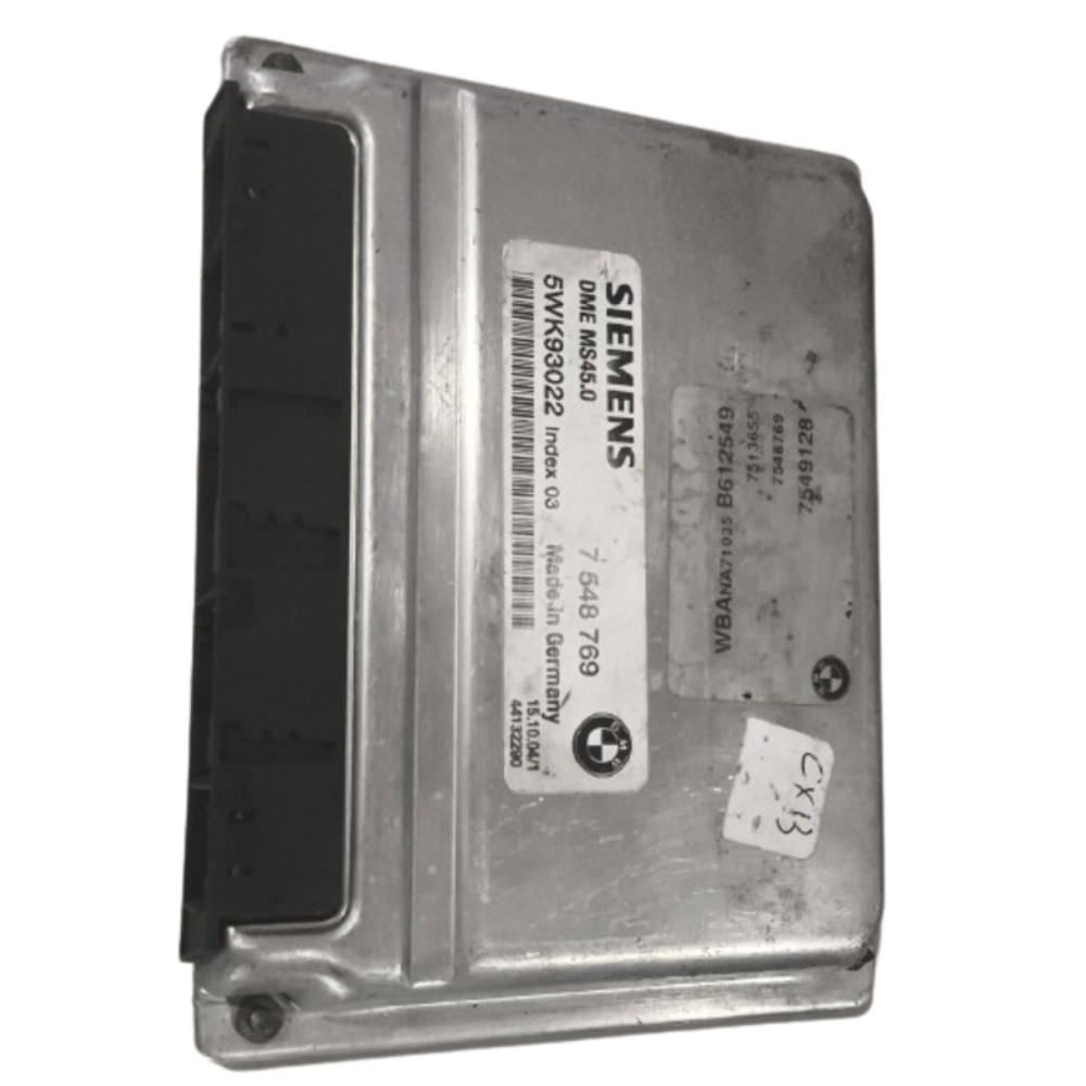 Módulo De Injeção Bmw X3 5WK93022 7548769 DME MS45.0