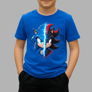 Camiseta Infantil 100% Algodão Sonic e Shadow Os Ouriços Criança Menino Filme em Oferta na Shopee