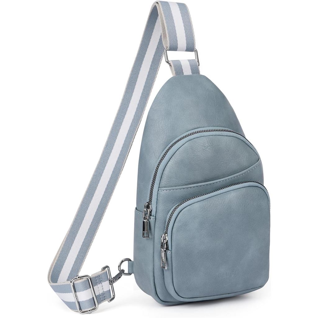 Bolsa Pequena CLUCI para Mulheres, Pochete de Couro Vegano, Bolsas Transversais para Mulheres, Bolsa de Peito com Alça d