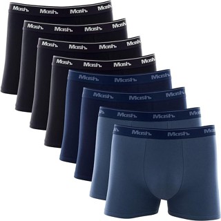 Kit 8 Cuecas Sortidas Boxer com Elástico Adulto Básico Algodão Mash em Oferta na Shopee