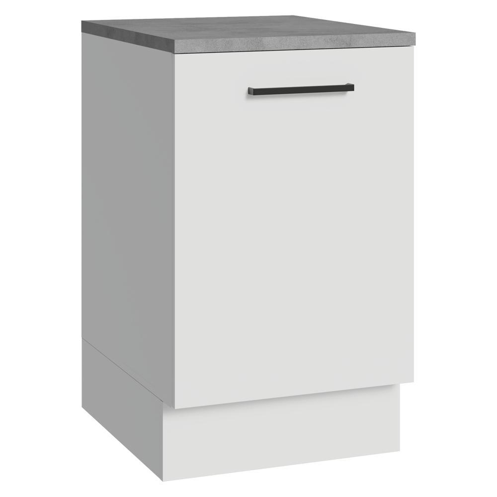 Balcão de Cozinha 50cm 1 Porta Branco Agata Madesa
