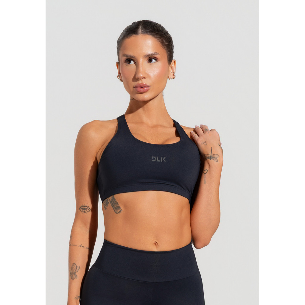 TOP FITNESS FEMININO COM ALÇAS REGULÁVEIS SOUL DLK em Oferta na Shopee