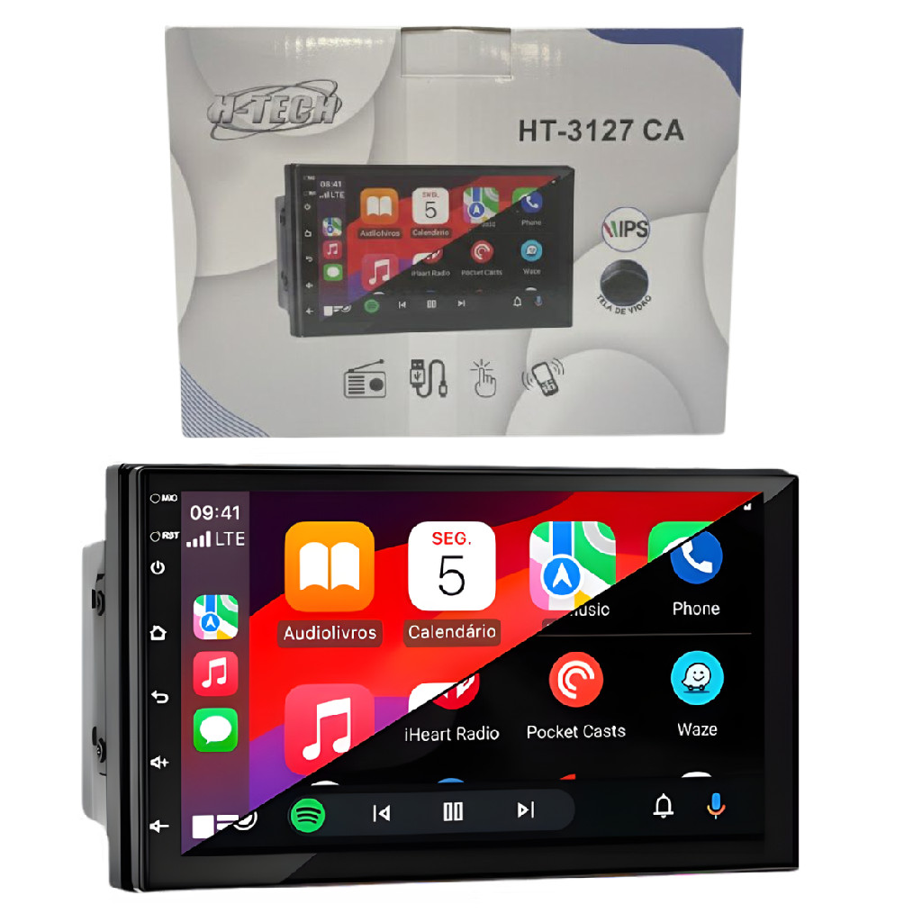 Central Multimídia 7pol 2din Carplay Full Touch H-tech em Oferta na Shopee