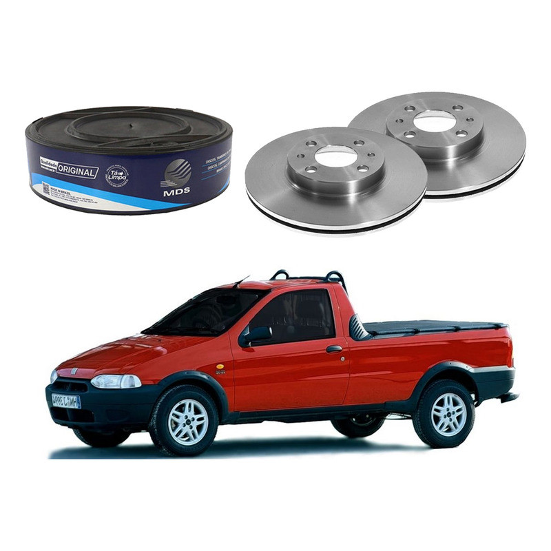 Disco Freio Dianteiro Mds Strada 1.5 1998 A 2000