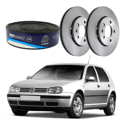 Par Disco De Freio Dianteiro Golf 1.6 1999 A 2006