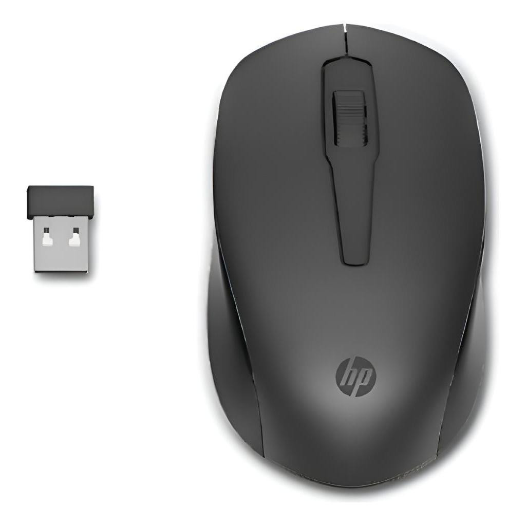Mouse Hp 150 Sem Fio Preto Usb Óptico 1600 Dpi Preto Preto