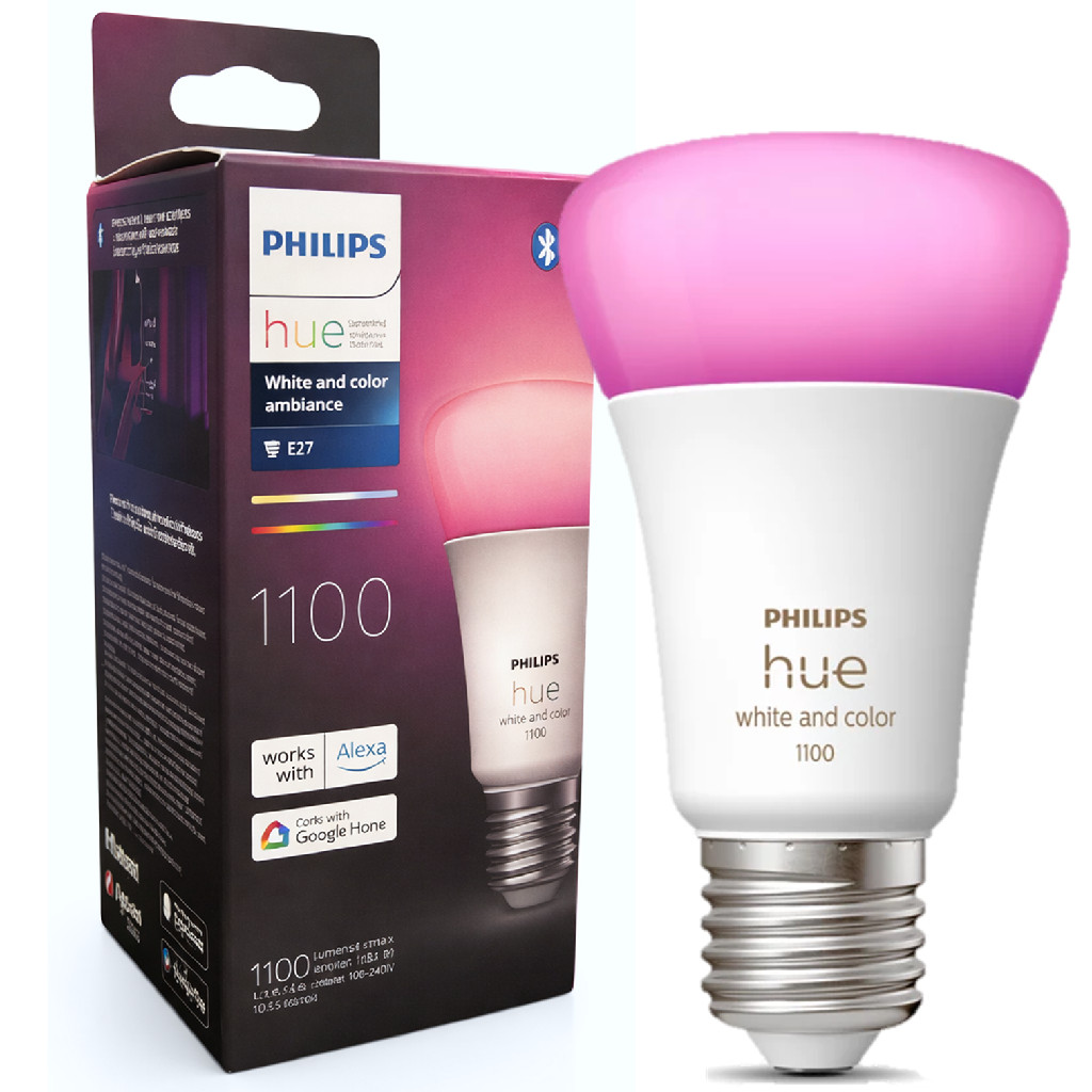 Lampada Bulbo Philips Hue 9,5w A60 Inteligente Wifi Rgb 110v