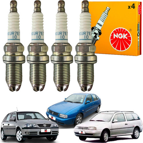 Jogo De Vela Ngk vw Gol G2 e G3 1.0 16v 1997 ATÉ 2000