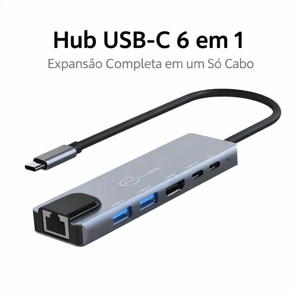 Adaptador USB C com Power Delivery PD 3.0 Carregamento Rápido