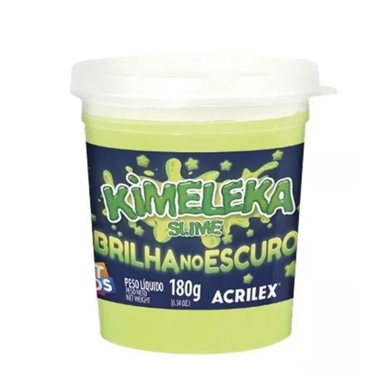 Kimeleka Slime Art Kids neon 180g Acrilex em Oferta na Shopee