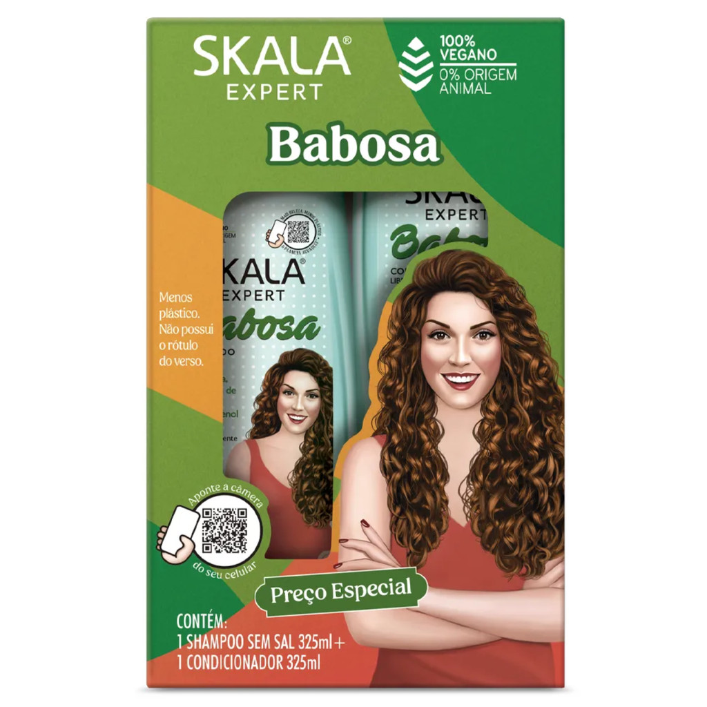 Kit Shampoo 325ml + Condicionador 200ml Skala Babosa