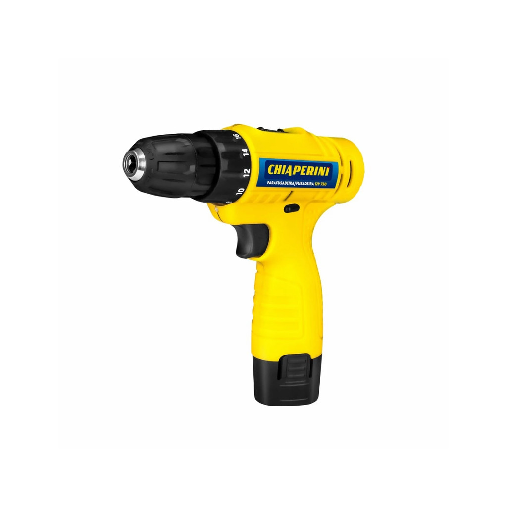PARAFUSADEIRA FURADEIRA A BATERIA CHIAPERINI - 750 12V 1.3AH