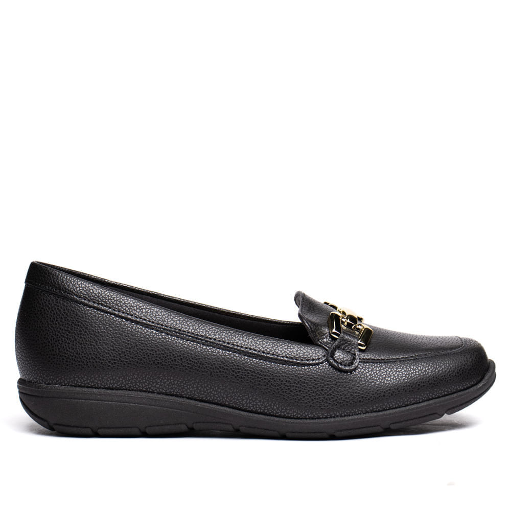 Sapato Feminino Modare Mocassim Napa Craquelê Preto em Oferta na Shopee