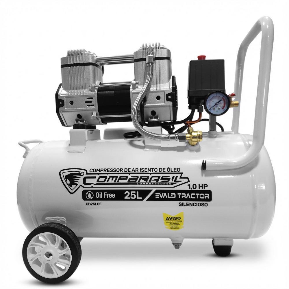 Compressor Portátil Isento 5,4 PES 1,0HP 25L EVALD TRACTOR COMPBRASIL em Oferta na Shopee