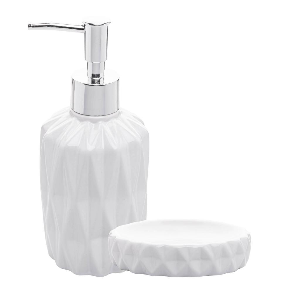 2 Peças para Banheiro Lyor de Cerâmica Branco