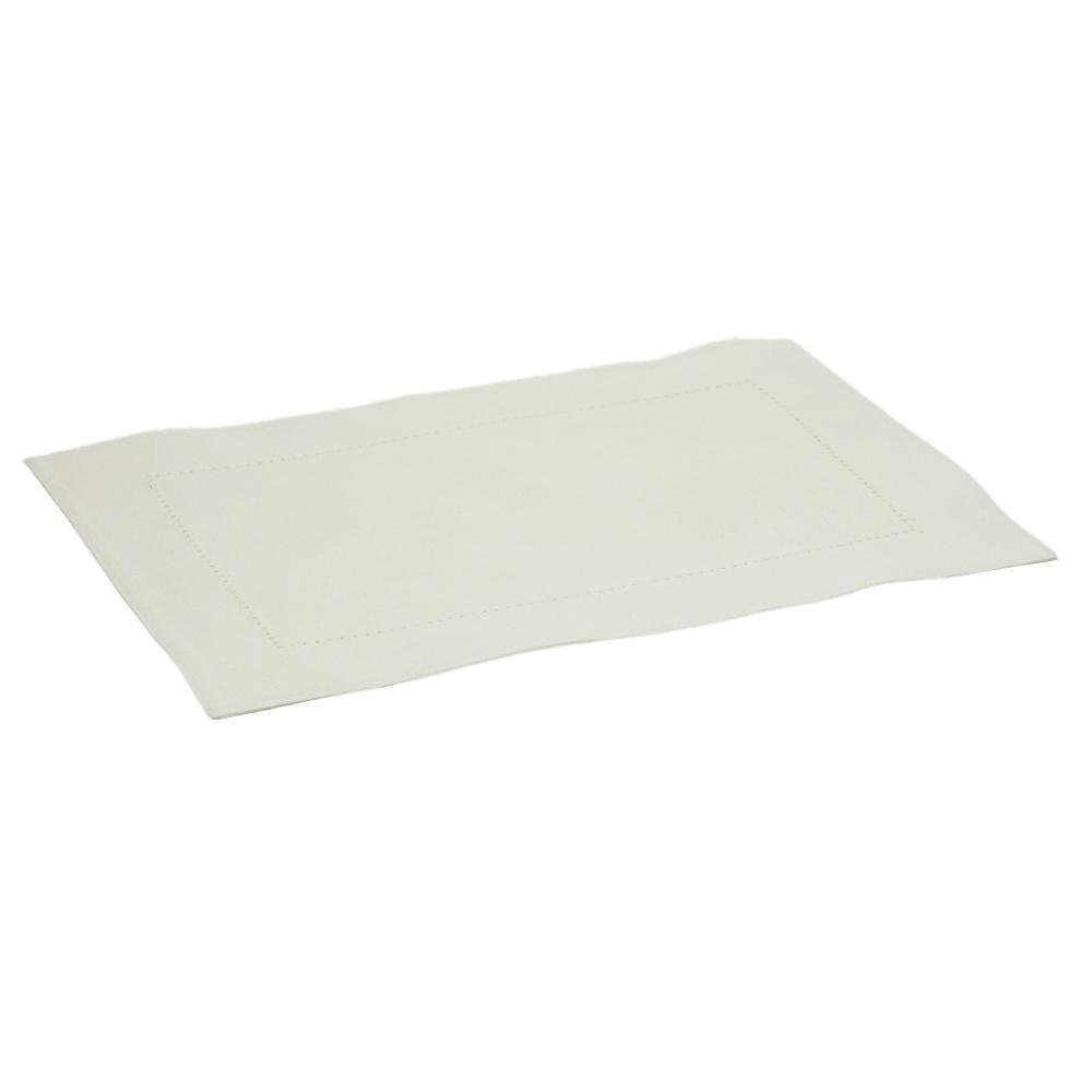 Lugar Americano Lyor Lévis 30x45cm Off White Claro 100% Algodão Mesa Posta Elegante Moderno Lavável