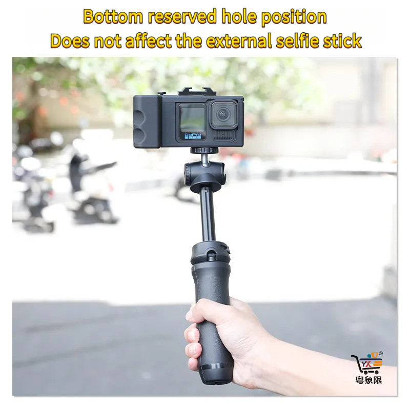 Capa para GoPro HERO9/10/11/12/13 com Empunhadura Estilo DSLR Suporte de Liberação Rápida Adaptador para Acessórios Gopo