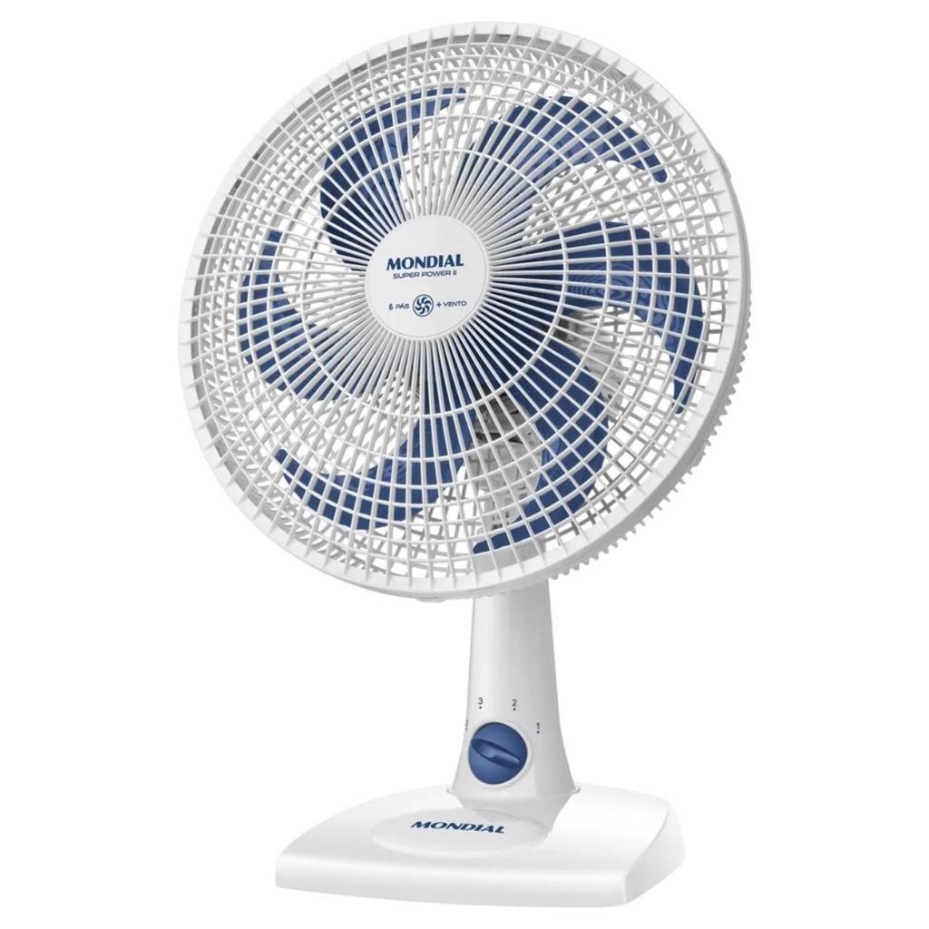 Ventilador De Mesa 30cm Mondial 6 Pás 127v Branco