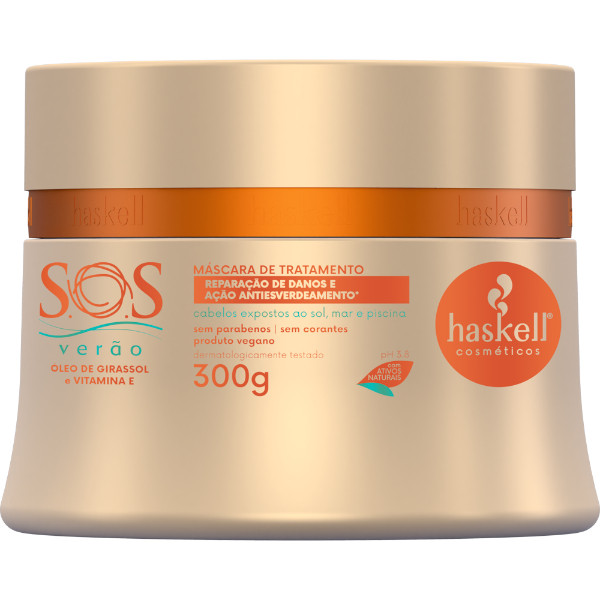 Máscara Sos Verão 300gr Haskell em Oferta na Shopee