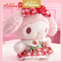 MINISO Série Sanrio My Melody - Chaveiro de morango sentado de 10 cm