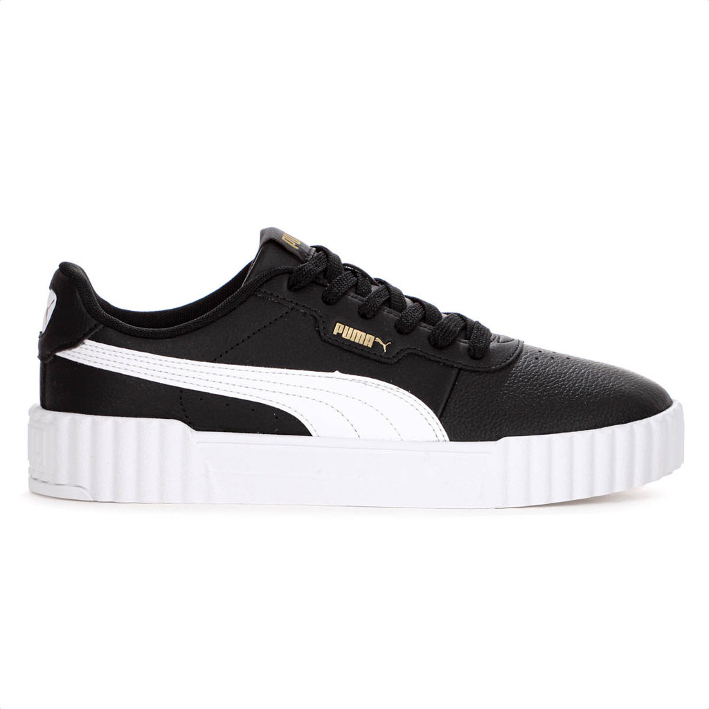 Tênis Puma Carina 3.0 BDP Preto Branco e Dourado - Feminino
