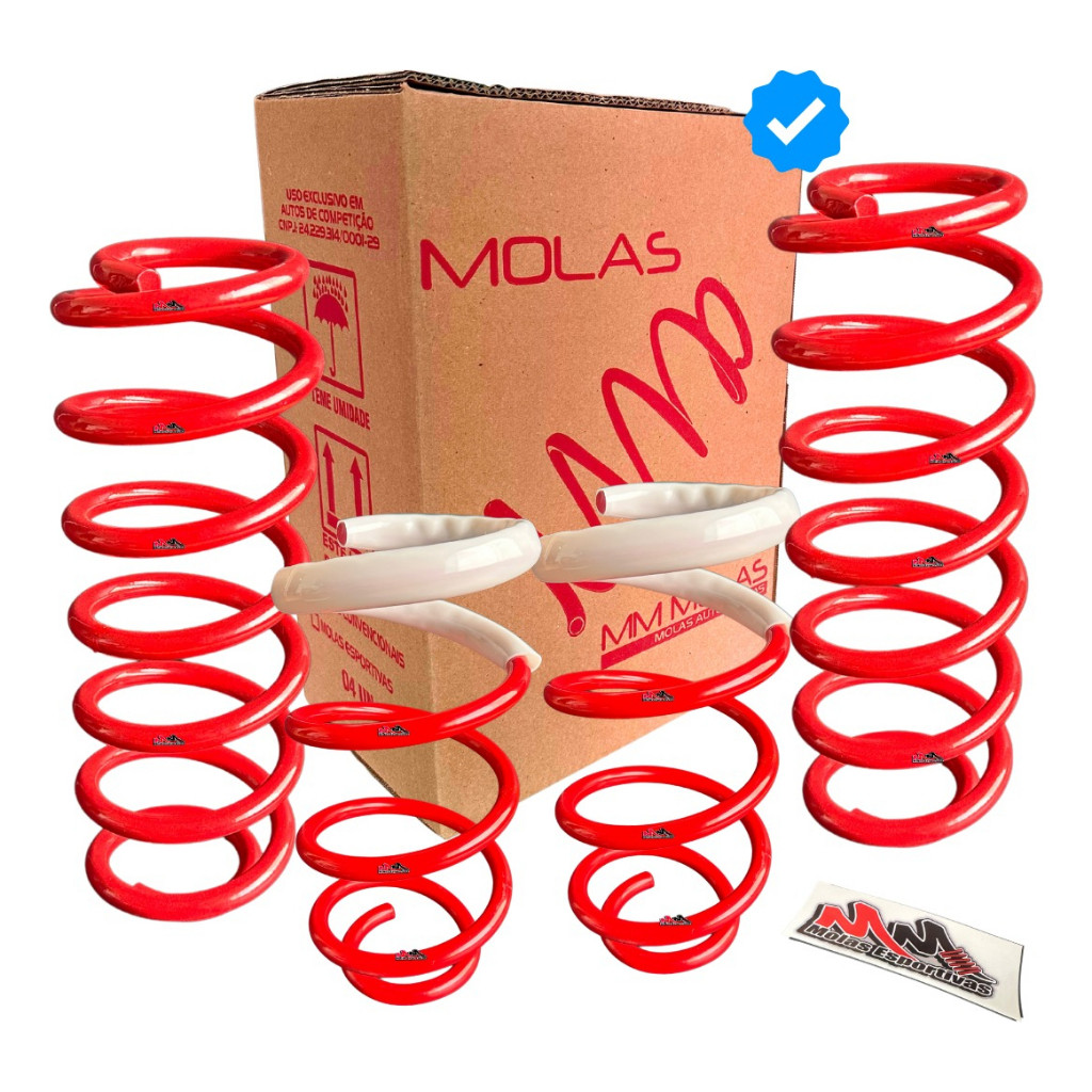 Kit 4 Molas Esportiva Polo 1.6 G2 Ano 2003 A 2016 Mm Molas em Oferta na Shopee