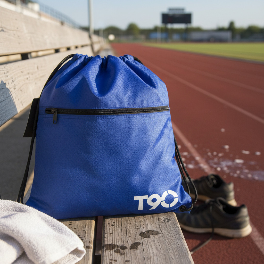 Saco Mochila T90 Esportiva Com Bolso Zíper Variadas Cores