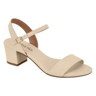Sandália Feminina Salto Grosso Médio Conforto Beira Rio Original em Oferta na Shopee
