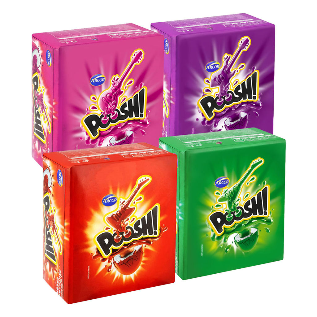 Kit 4 Caixas Poosh Sabores Hortelã, Morango, Tutti-Frutti e Uva – 40 Unidades Cada em Oferta na Shopee