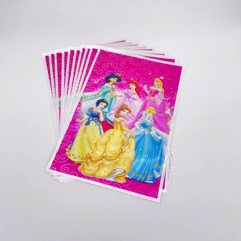 30pcs Seis Sacos De Saque De Princesa Pequeno Saco De Presente Para Crianças Meninas Lembrancinhas De Festa