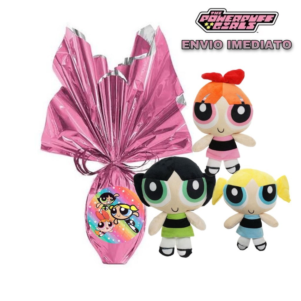 Kit Ovo De Páscoa Meninas Super Poderosas com Pelúcia 250g Ovo com Brinquedo em Oferta na Shopee