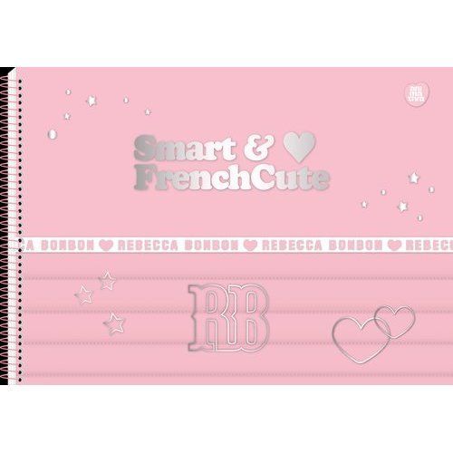 Caderno Desenho Cartografia 60 Folhas Tema Rebecca Bonbon Escolar Criativo Infantil Sortido