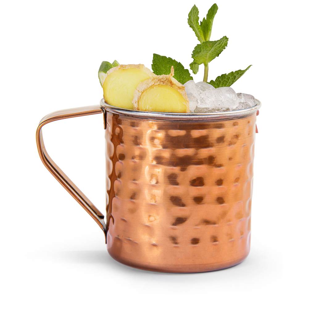 Caneca Moscow Mule Alumínio Cor Cobre Drinks Bar Buffet 300ml Gourmet Mix