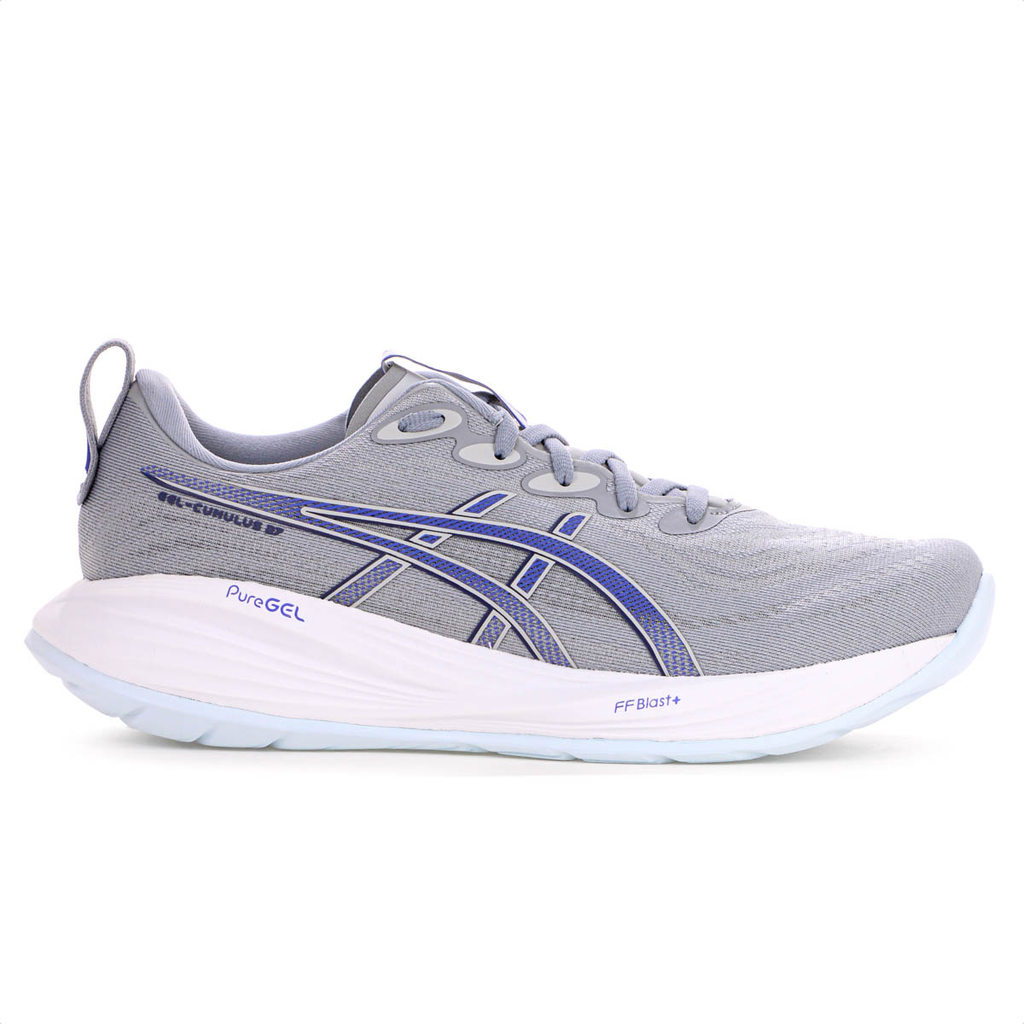 Tênis Asics Gel Cumulus 27 Cinza e Azul - Masculino