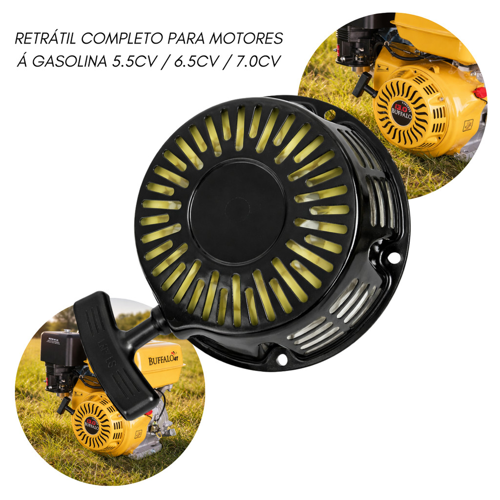 Tampa Puxador Partida Retrátil Motor Gasolina 5.5hp 6.5hp 7.0hp Branco Original Toyama Honda Kawashima Buffalo Nagano em Oferta na Shopee