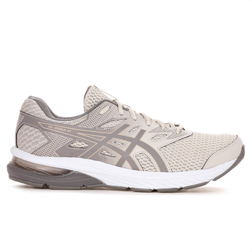 Tênis Asics Gel Shogun ST Off White e Cinza - Masculino em Oferta na Shopee